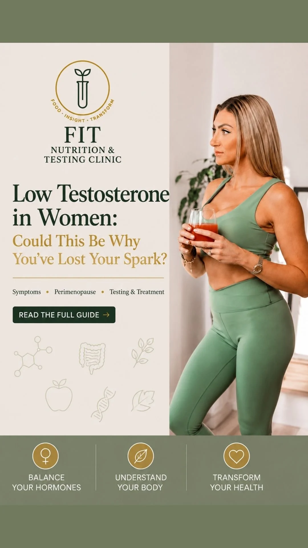 Low testosterone in women graphic