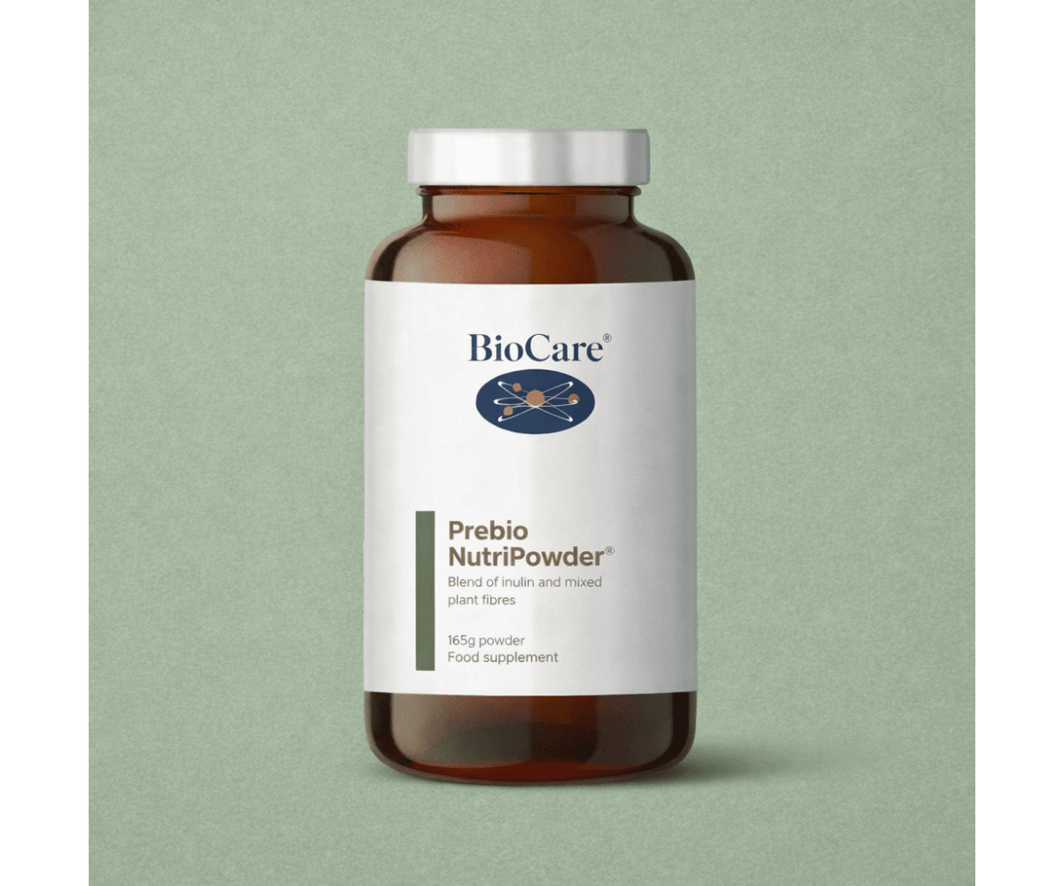 BioCare Prebio NutriPowder 165g   Best all-round professional prebiotic fibre blend bottle