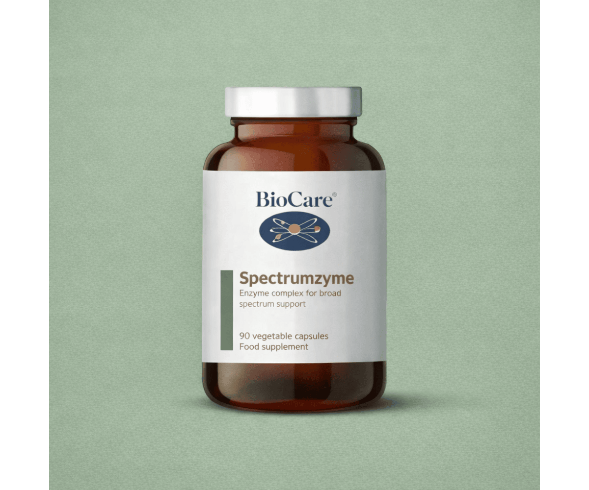 BioCare Spectrumzyme   Broad-spectrum digestive enzyme support bottle