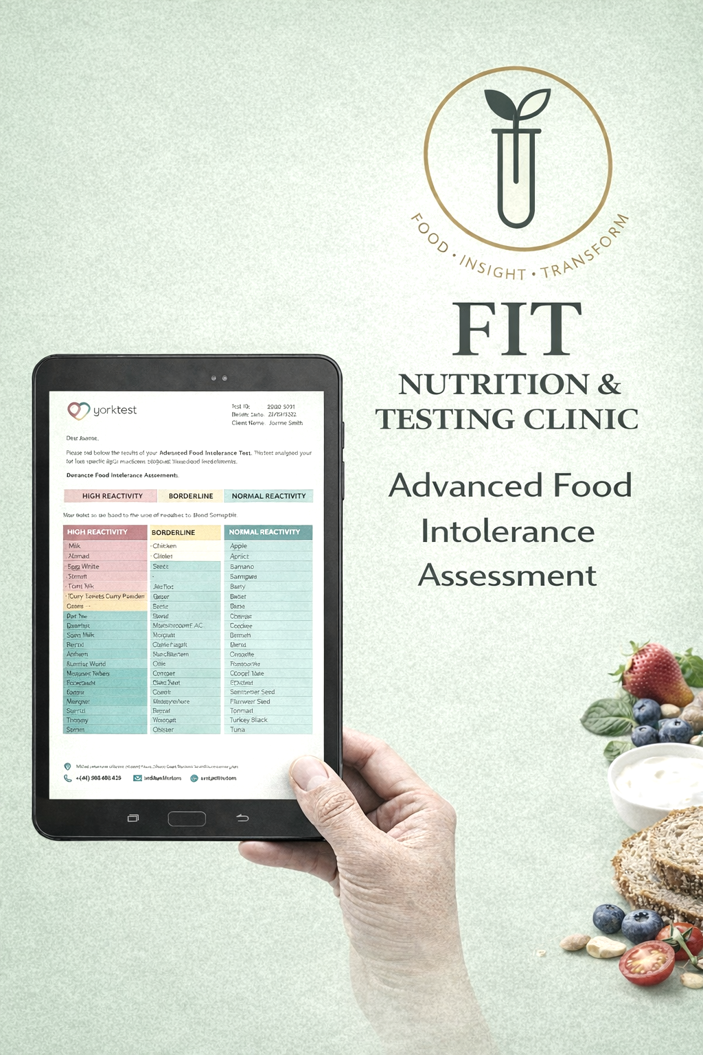 Advanced Food Intolerance Assessment + Personalised Nutrition Consultation