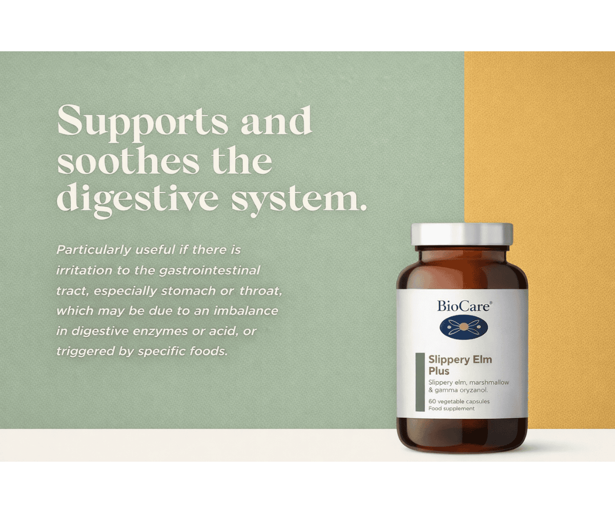 BioCare Slippery Elm Intensive   High-potency digestive soothing botanical complex