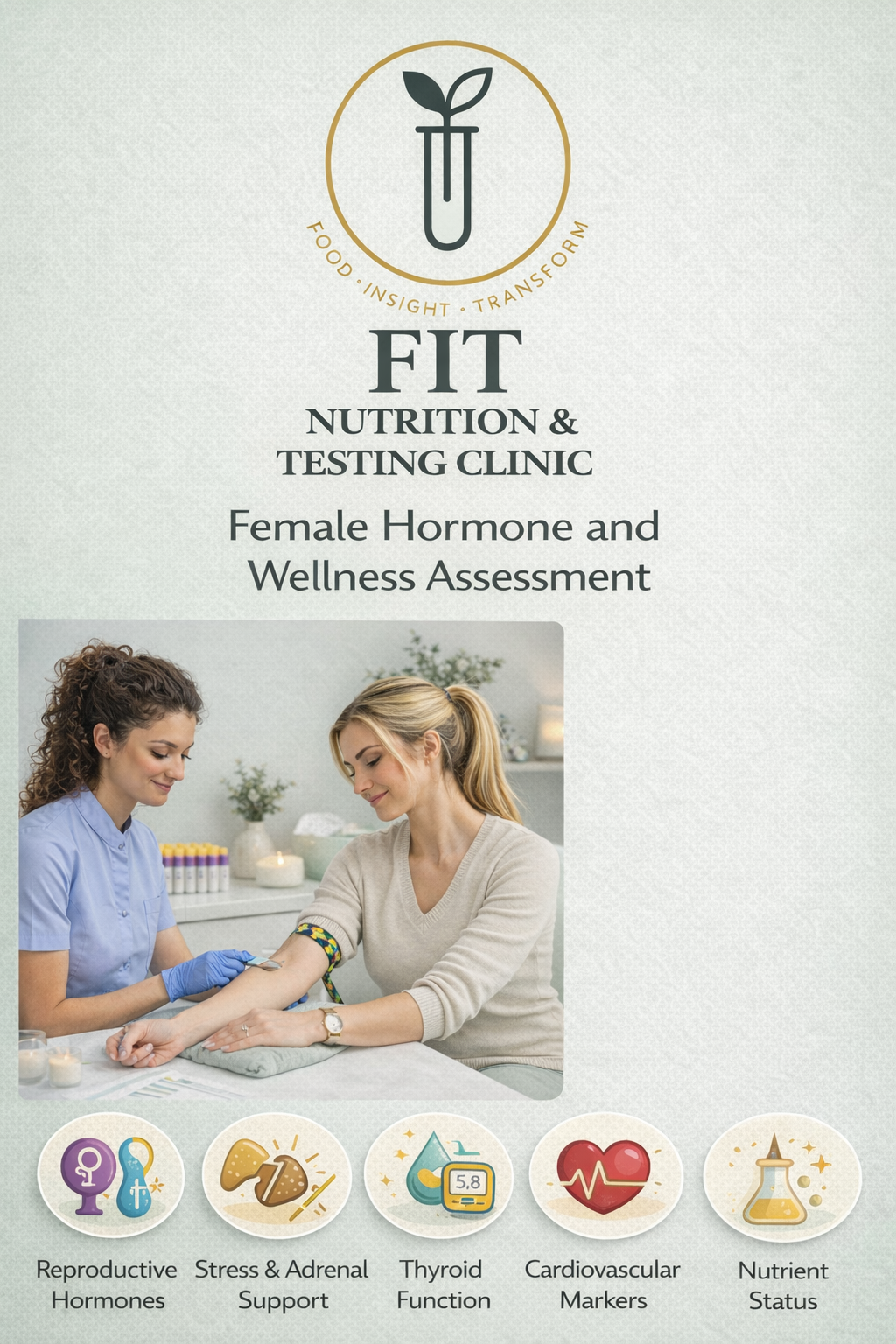 Female Wellness 360 Complete Hormone & Biomarker Assessment + Nutrition Consultation