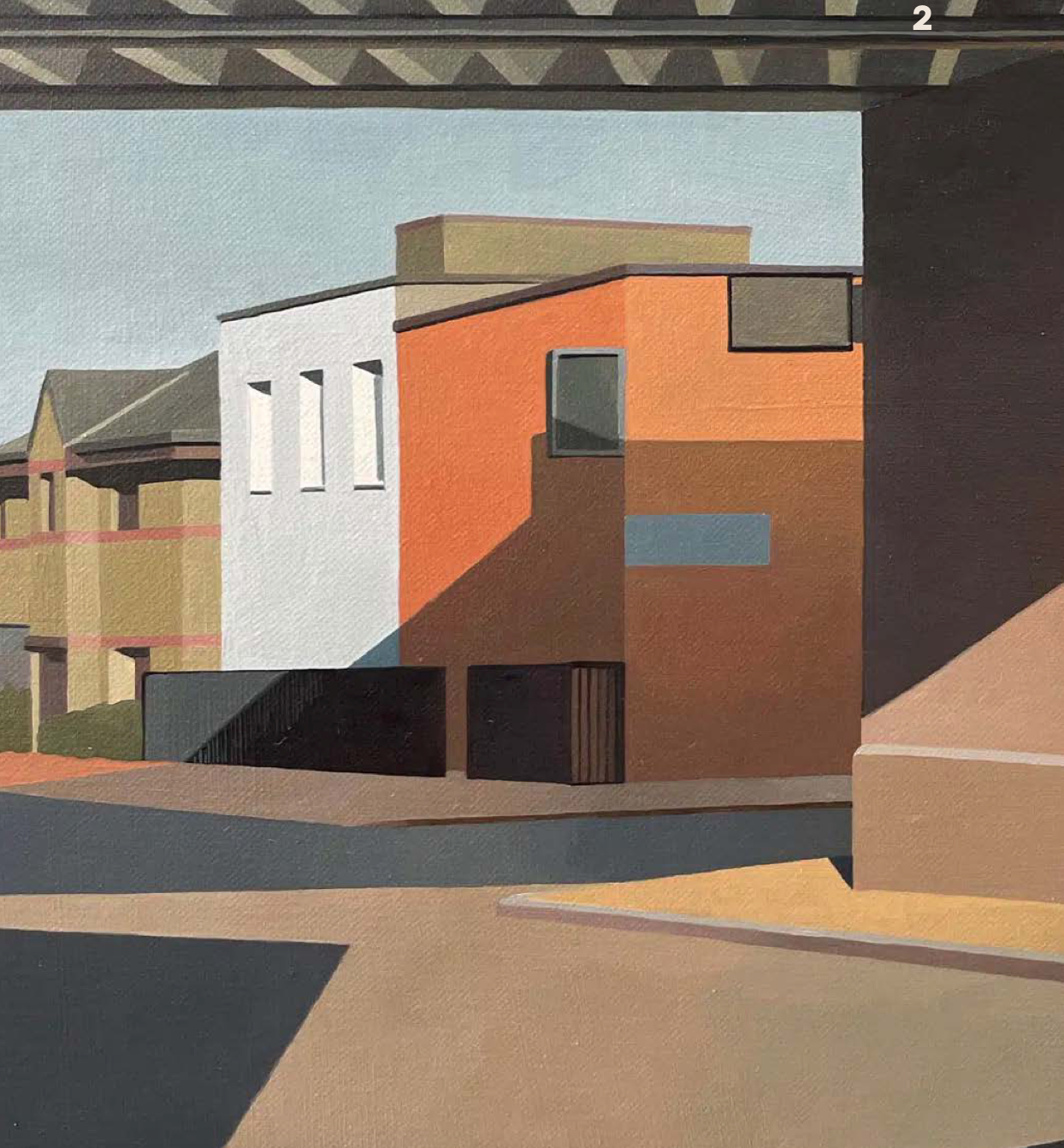 black and white image of a plant and foliage on a shelf hazy sunshine