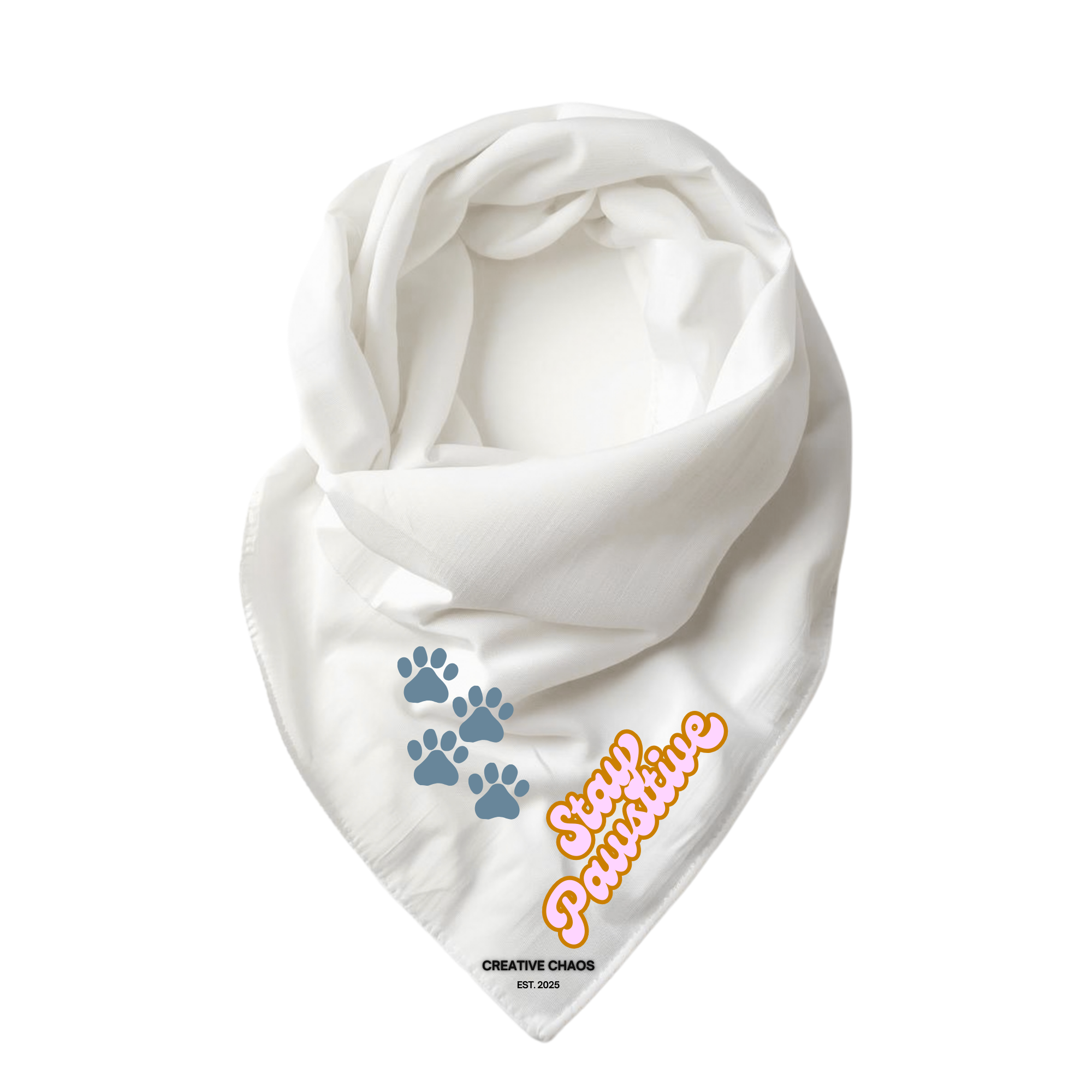 Doggy Bandana Stay Pawsitive.png