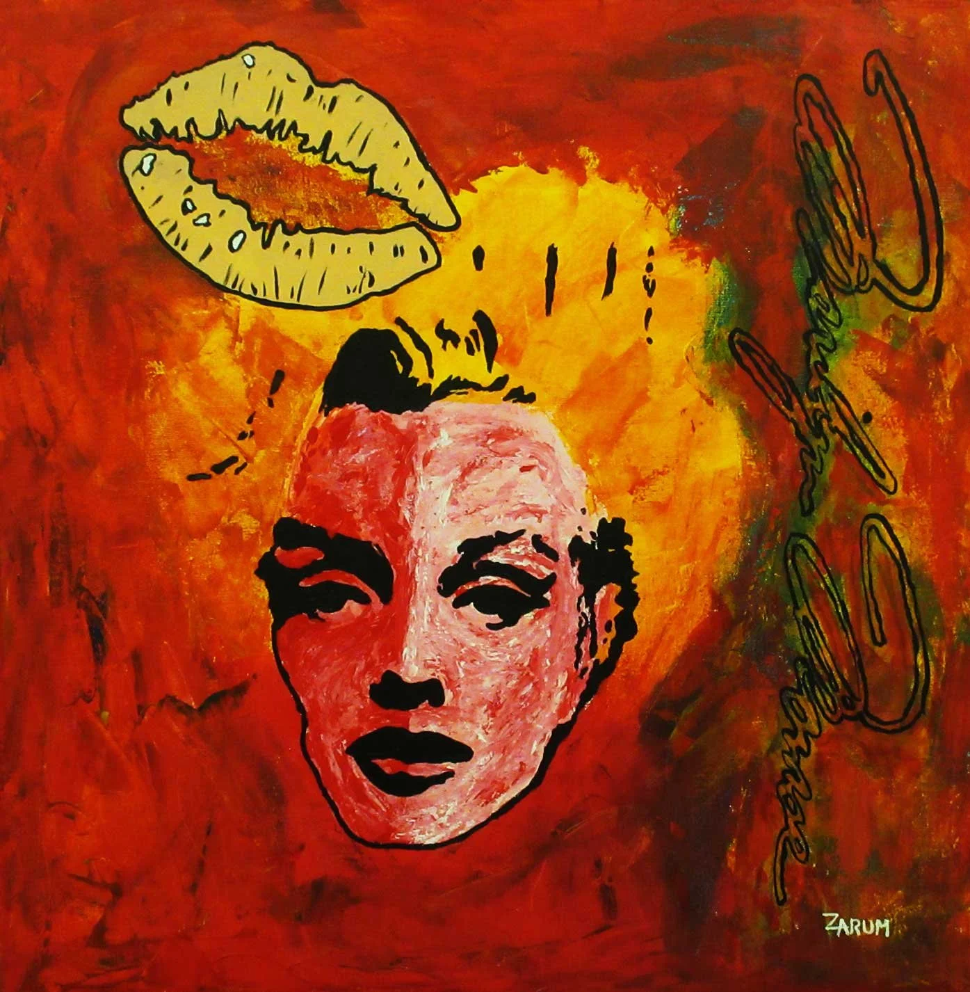 Title: Marilyn Monroe
Medium: Acrylic on Canvas
Size: 60cm X 60cm