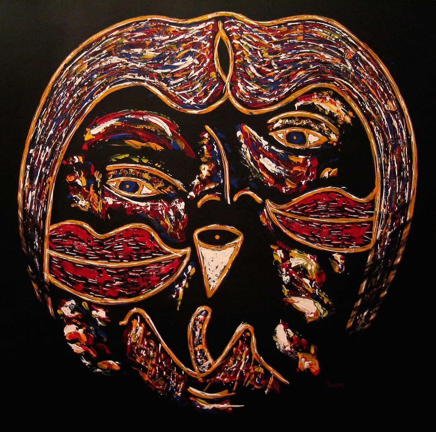 Title: Enraptured
Medium: Acrylic on Canvas
Size: 90cm X 90cm