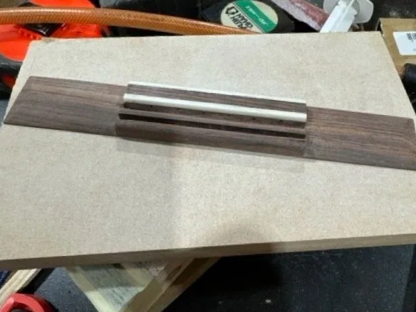 The bone has been carefully filed to take its final size and shape