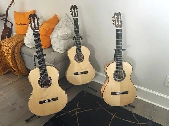 3 completed Zarum guitars.
