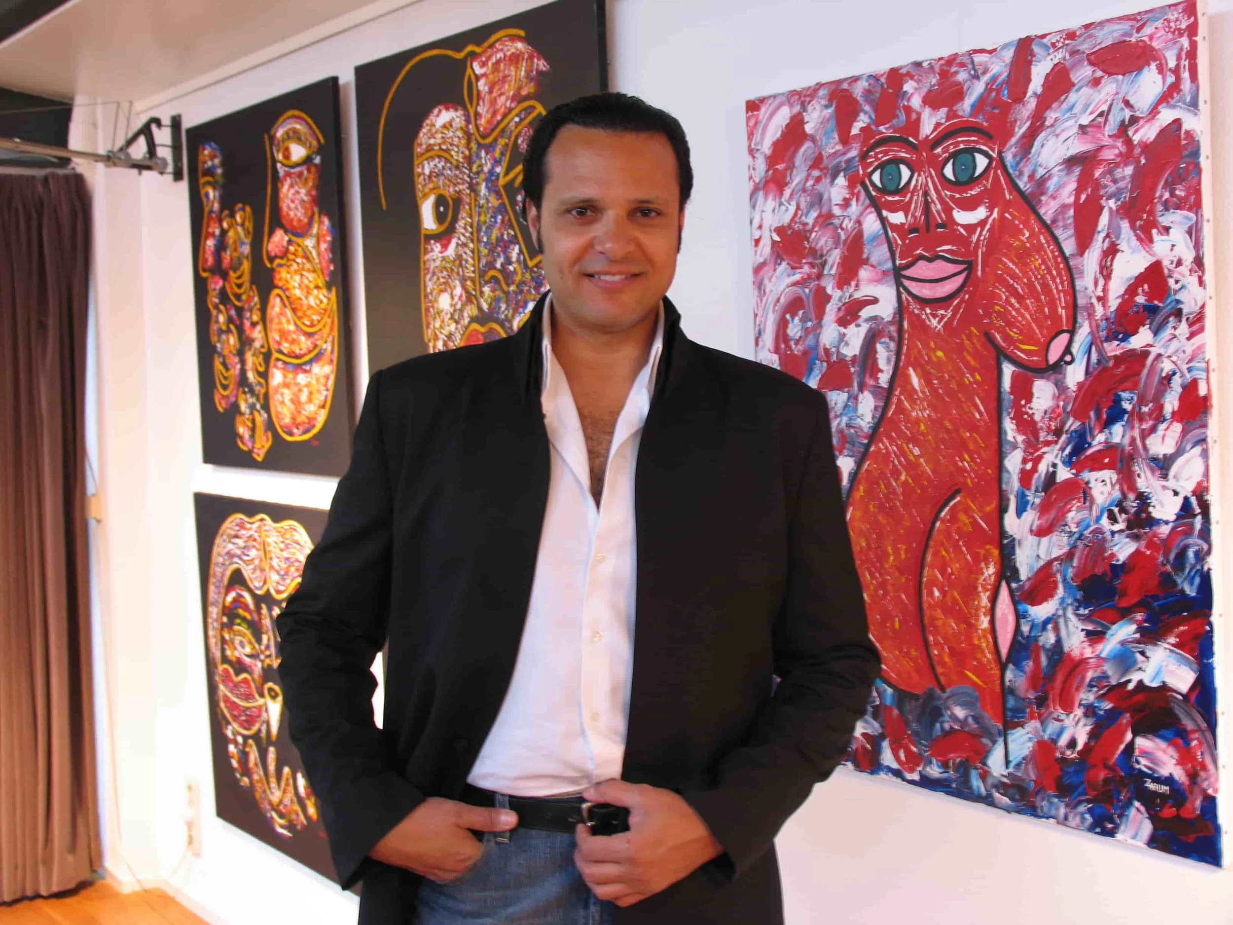 Zarum art exhibit  in Amsterdam, The Netherlands. 