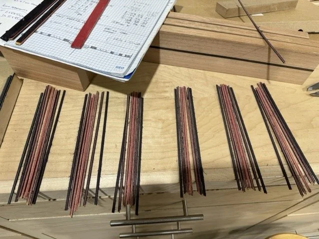 Cutting the blanks into strips