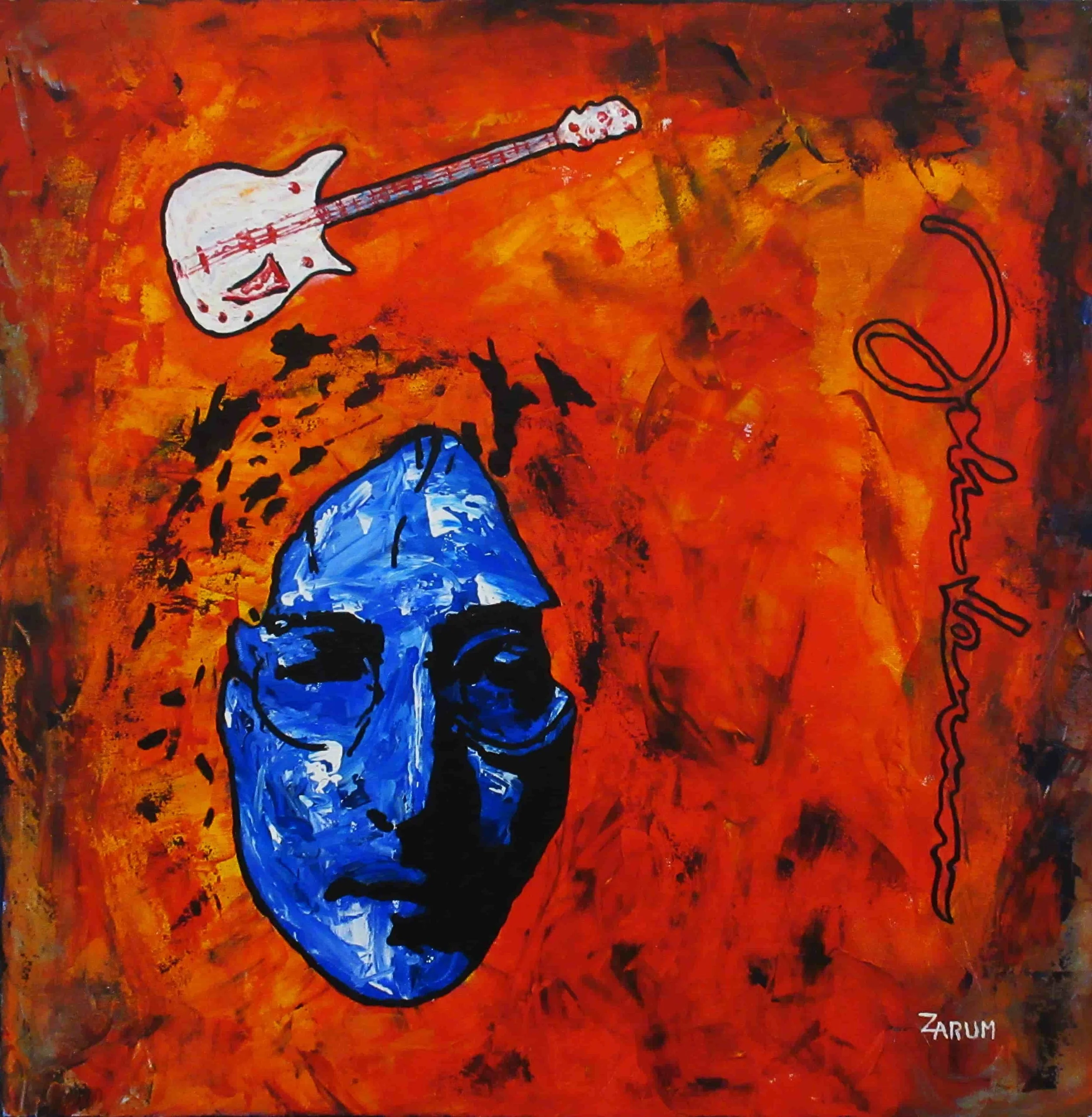 Title: John  Lennon
Medium: Acrylic on Canvas
Size: 60cm X 60cm