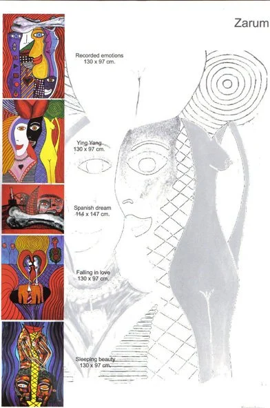 Zarum exhibit in Spain invitation.