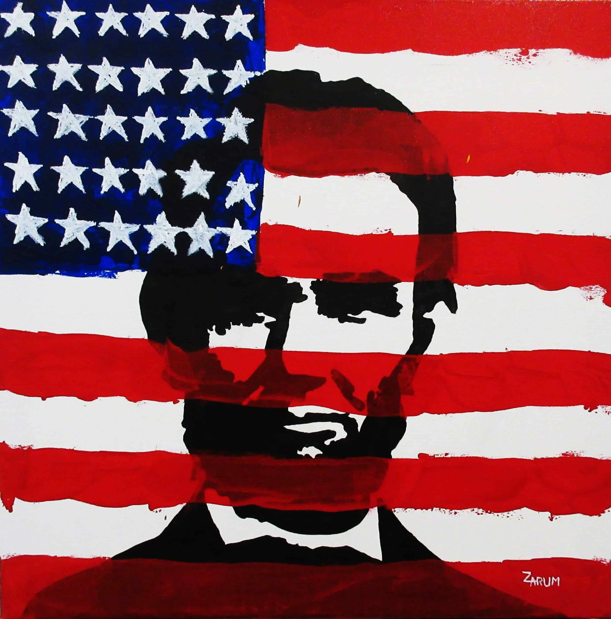 Title: Abraham Lincoln
Medium: Acrylic on Canvas
Size: 60cm X 60cm