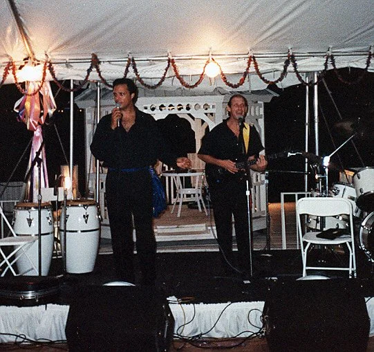 Zarum performing at a charity event held at the home of the

BEE GEES Robin Gibb in South Florida.

