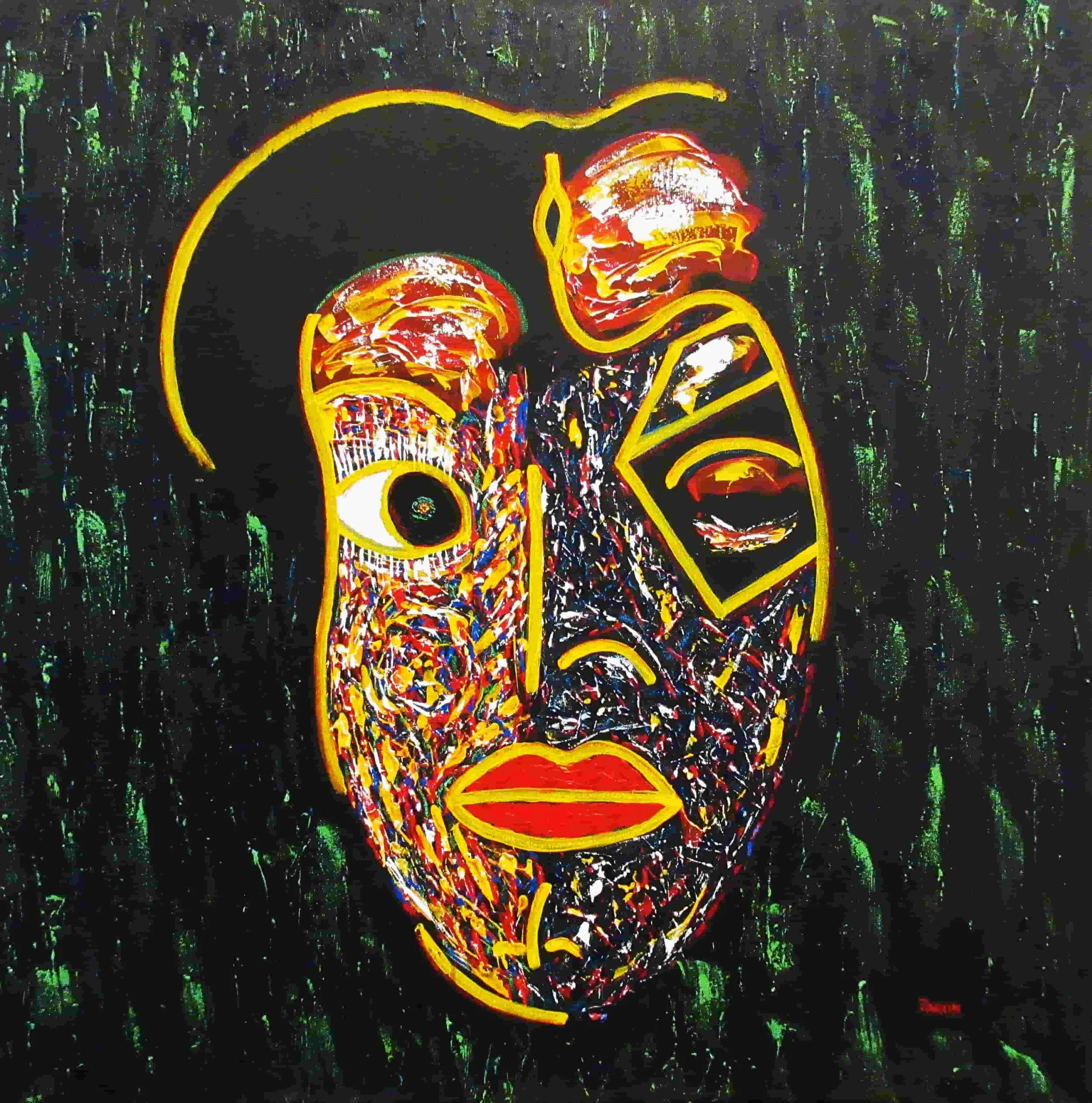 Title: Hidden Soul
Ser.II Ver.5
Medium: Acrylic on Canvas
Size: 90cm X 90cm