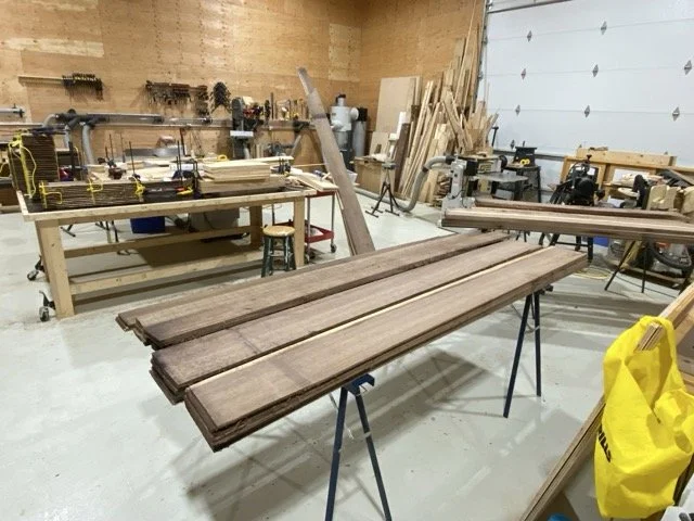 Planks of Quarter Sawn Walnut