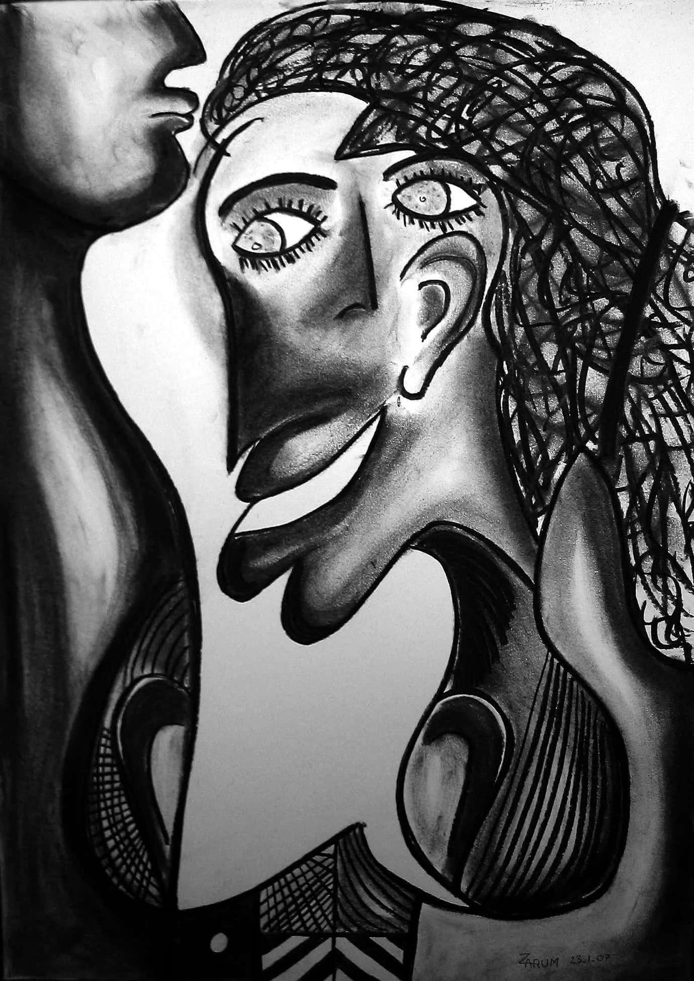 Title: Affection
Medium: Acrylic on Canvas
Size: 60cm X 40cm