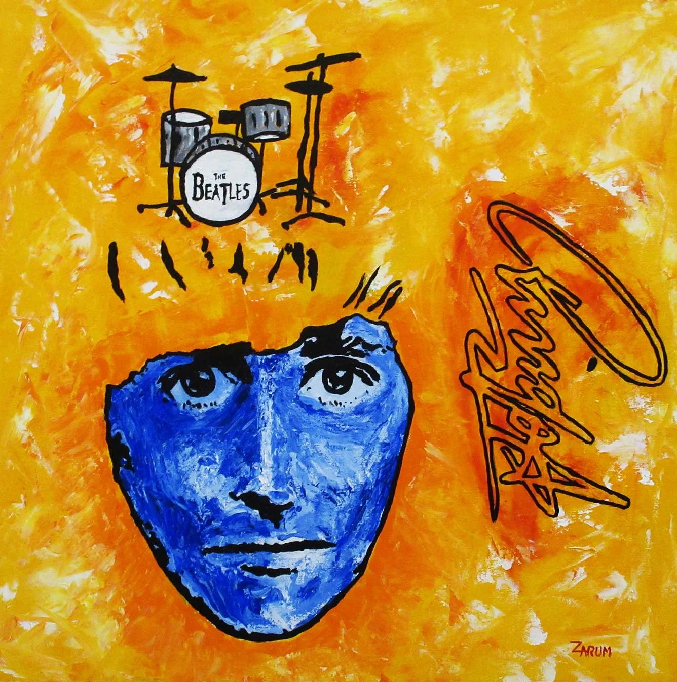 Title:Ringo Star
Medium: Acrylic on Canvas
Size: 60cm X 60cm