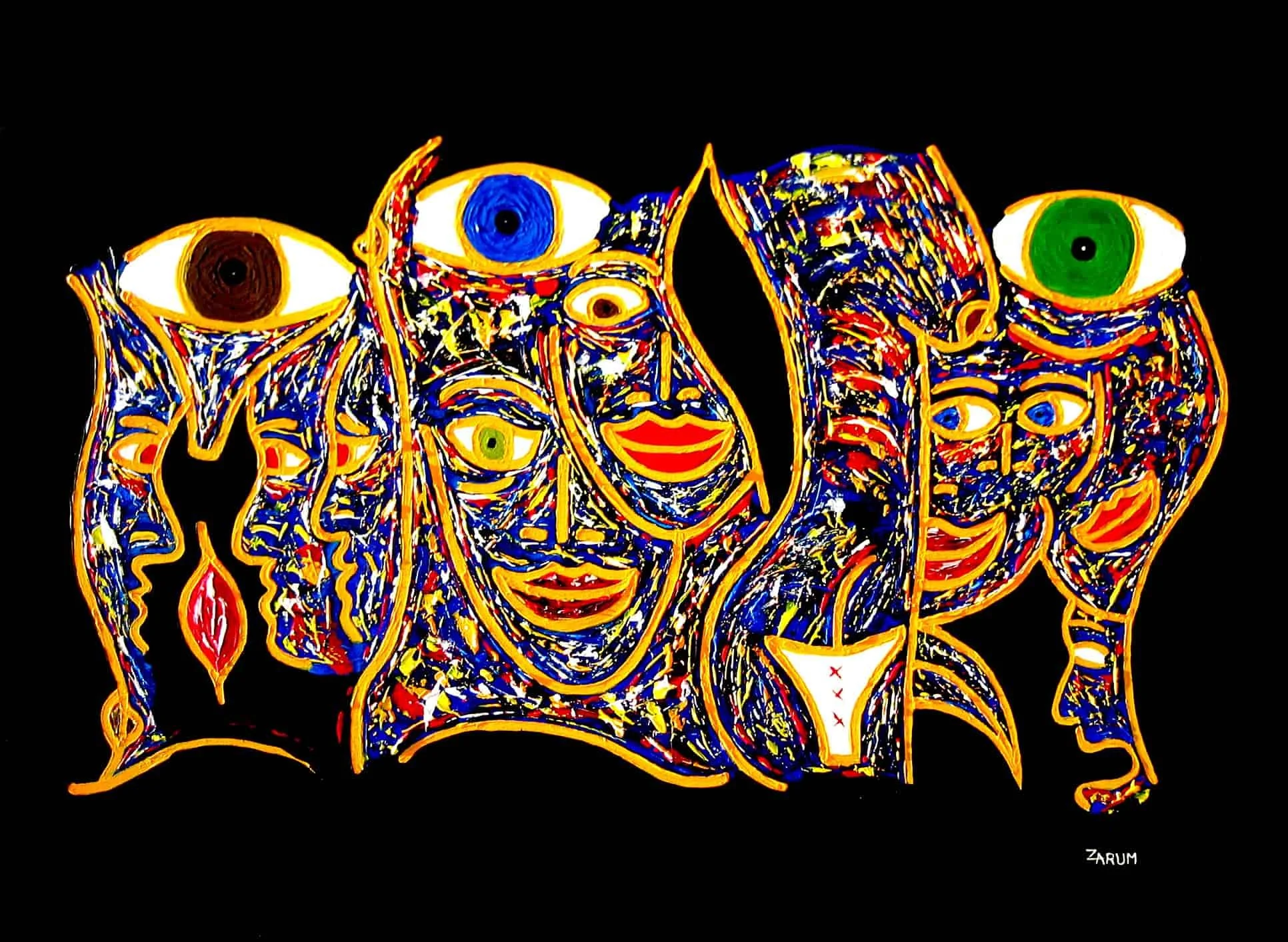 Title: Window To The Soul
Medium: Acrylic on Canvas
Size: 162cm X 97cm