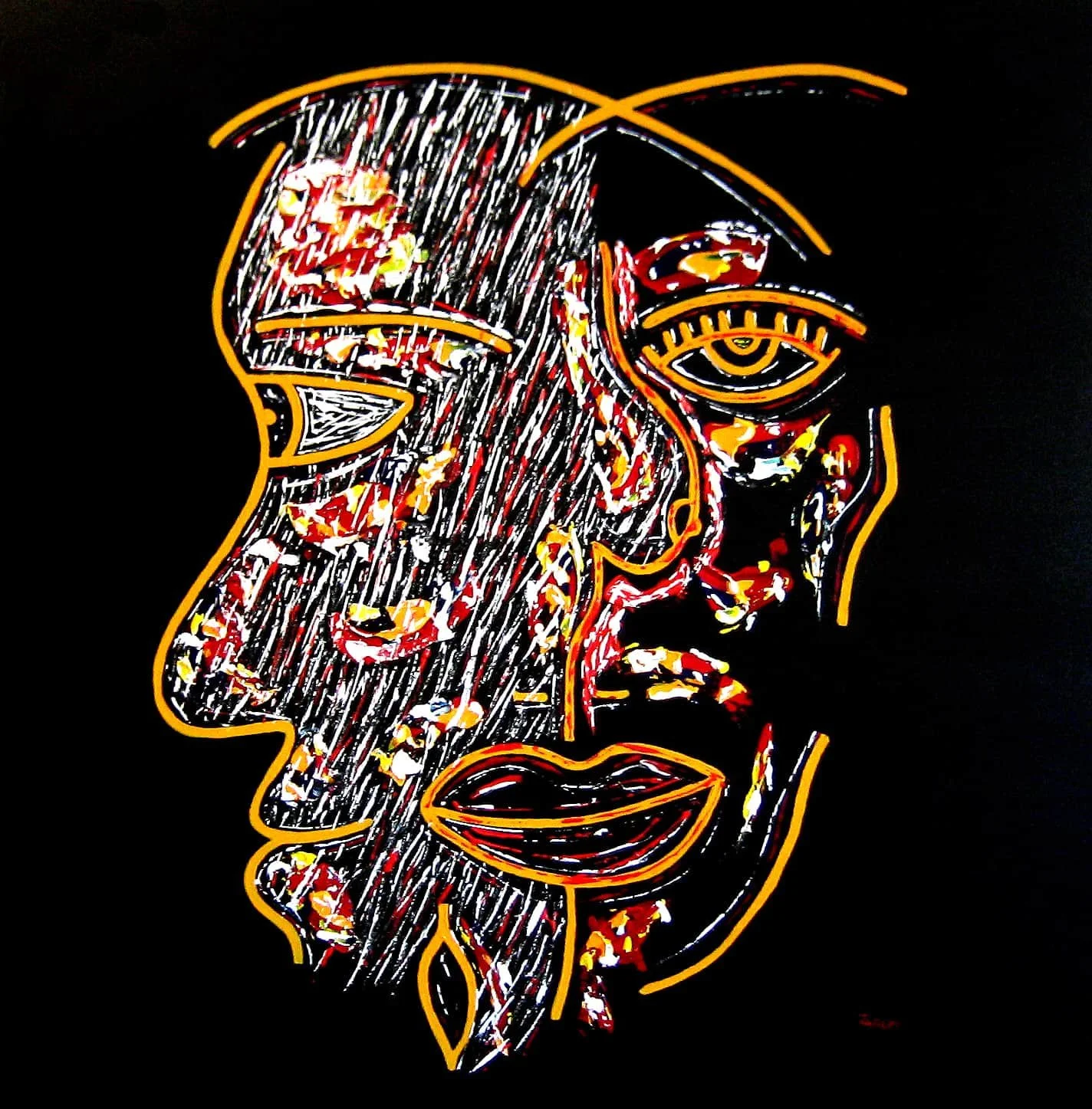 Title: Apathy
Medium: Acrylic on Canvas
Size: 100cm X 100cm