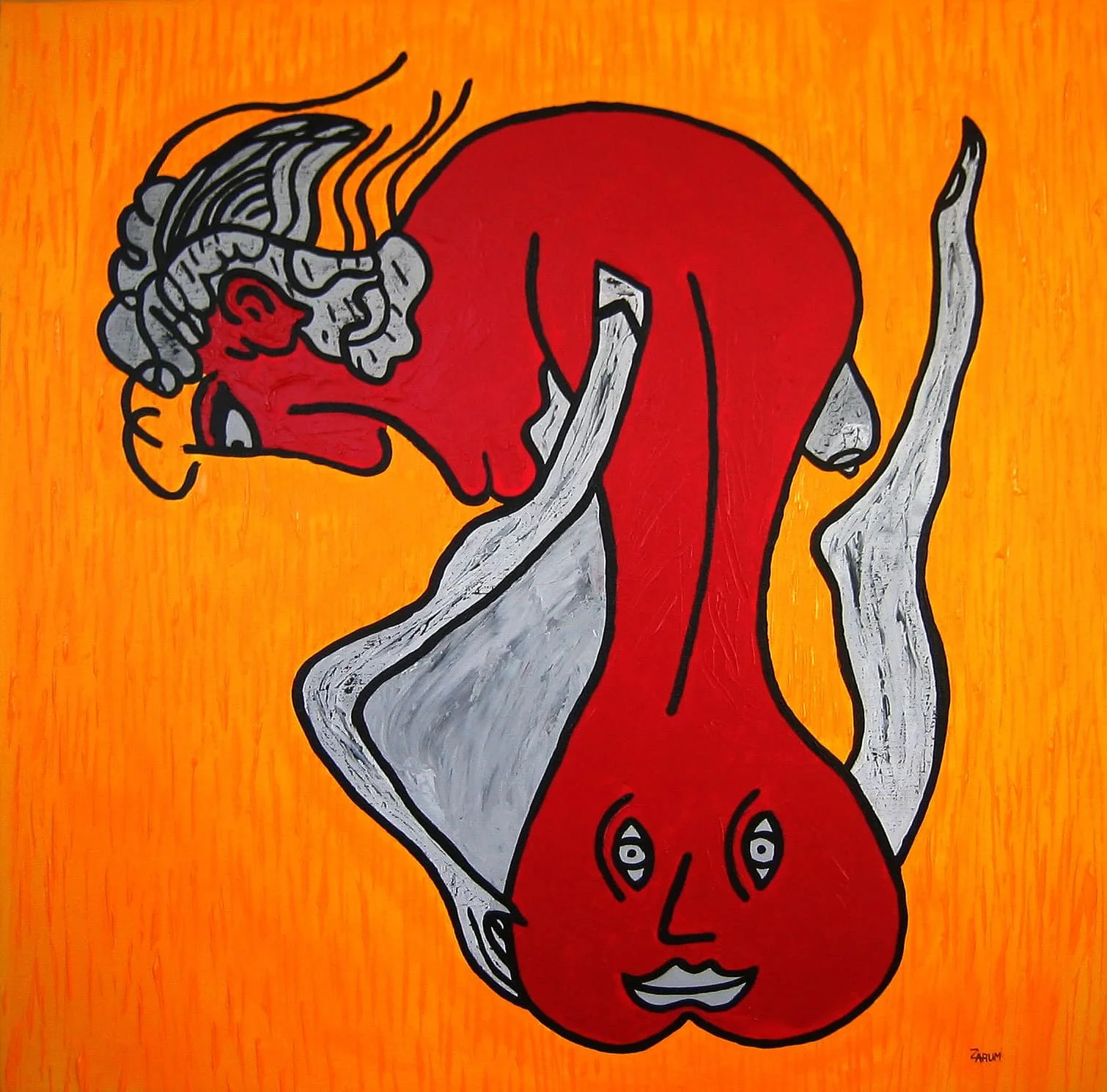 Title: Shy Woman   Medium: Acrylic on Canvas      Size: 70cm X 65cm

Shy Woman:  While being shy, a woman can not hide her form and sexuality.