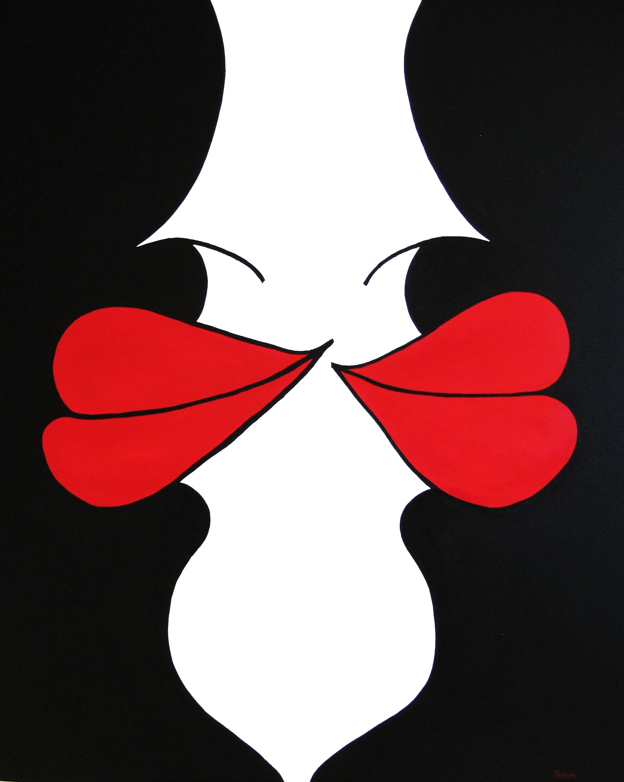 Title: Back to Back Lips
Medium: Acrylic on Canvas
Size: 122cm X 153cm