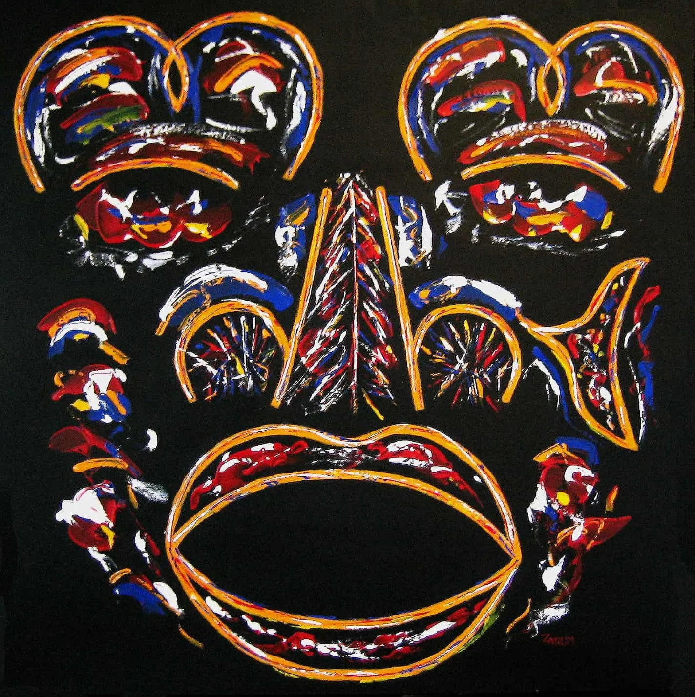 Title: Mourning
Medium: Acrylic on Canvas
Size: 90cm X 90cm