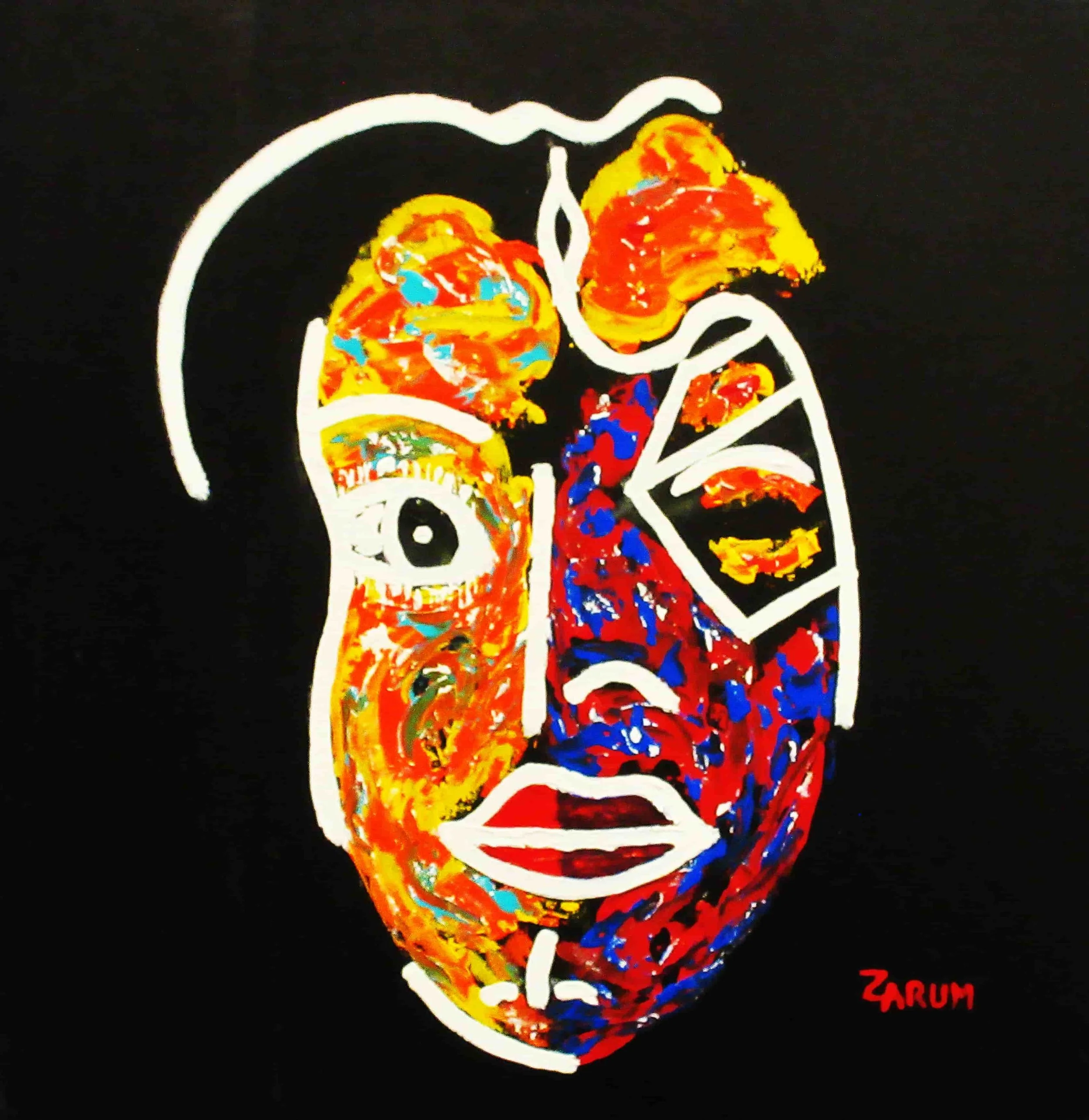 Title: Hidden Soul
Ser.II Ver. 4
Medium: Acrylic on Canvas
Size: 39cm X 39cm