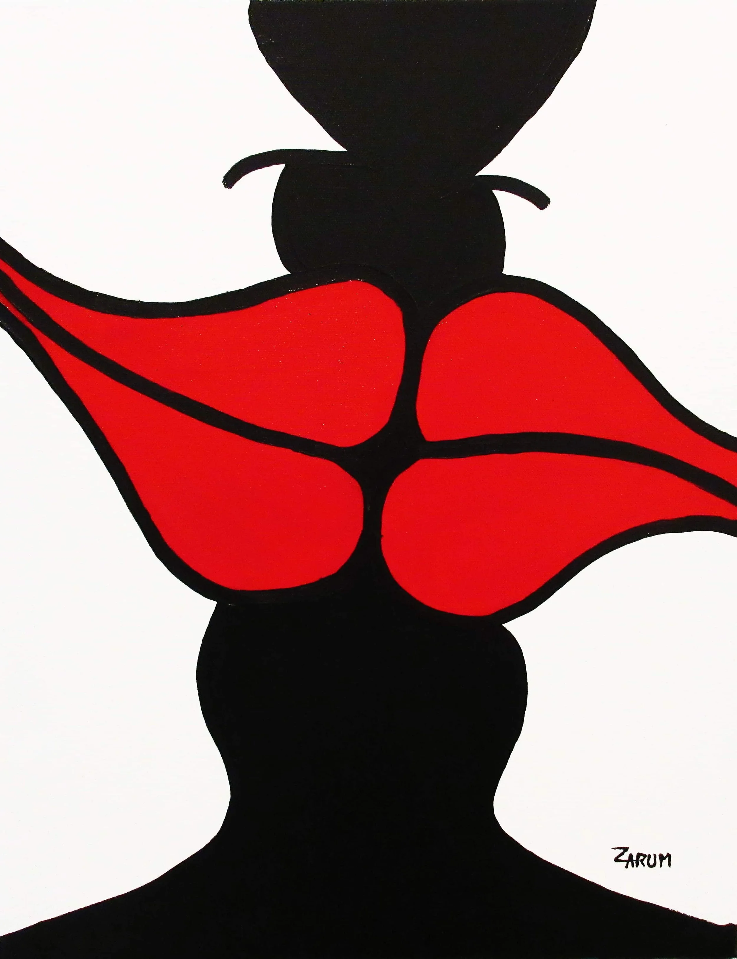 Title: 2  Lips
Medium: Acrylic on Canvas
Size: 39cm X 48cm