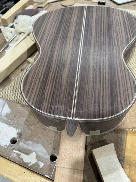 Completed back with the trim work 