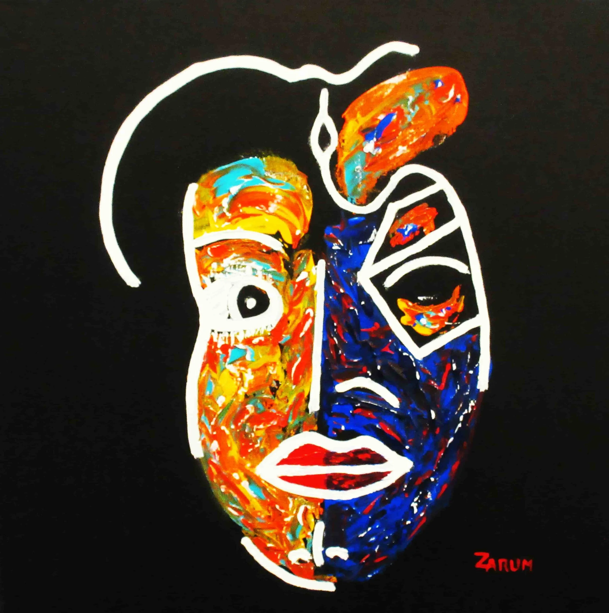 Title: Hidden Soul
Ser.II Ver. 2
Medium: Acrylic on Canvas
Size: 39cm X 39cm