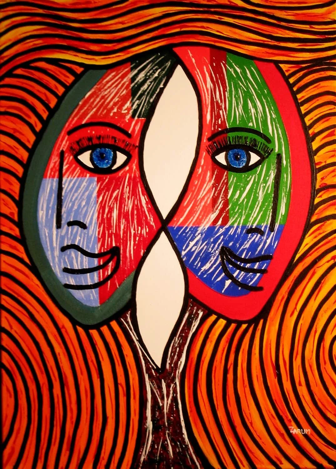 Title: Lovely Ladies     Medium: Acrylic on Canvas      Size: 70cm X 50cm

Lovely Ladies:  You know who you are.