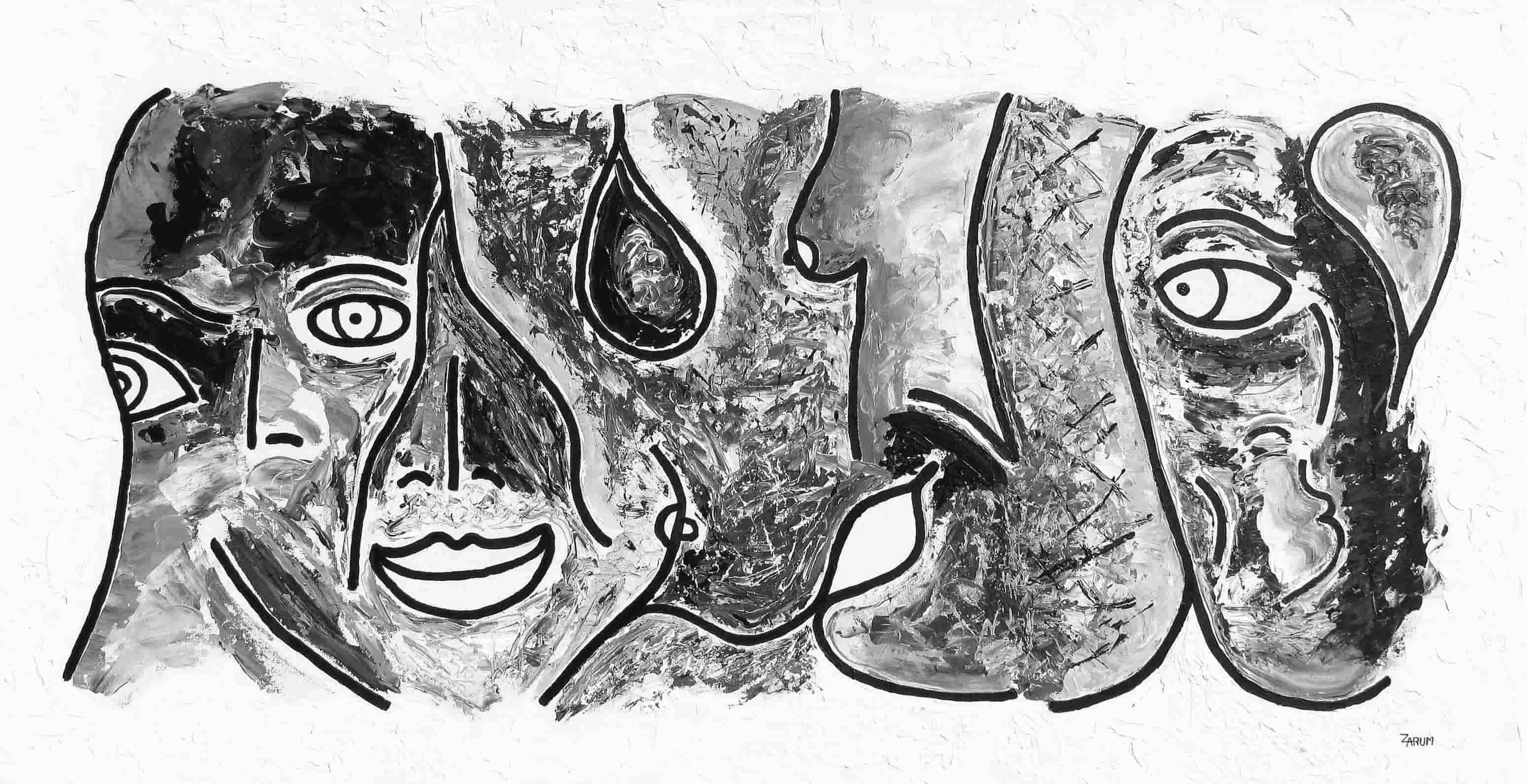 Title: All About Eve
Medium: Acrylic on Canvas
Size: 140cm X 73cm