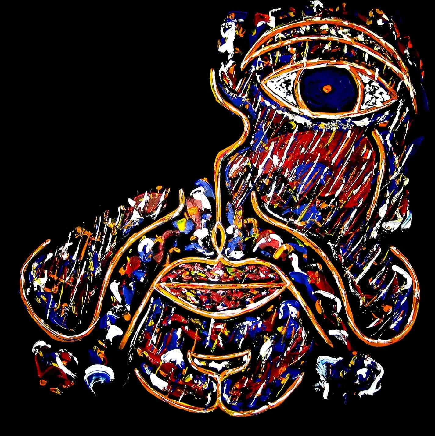 Title: The Phantom
Medium: Acrylic on Canvas
Size:90 cm X 90cm