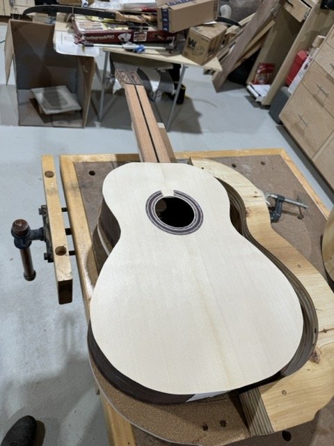 The side forms are carefully removed