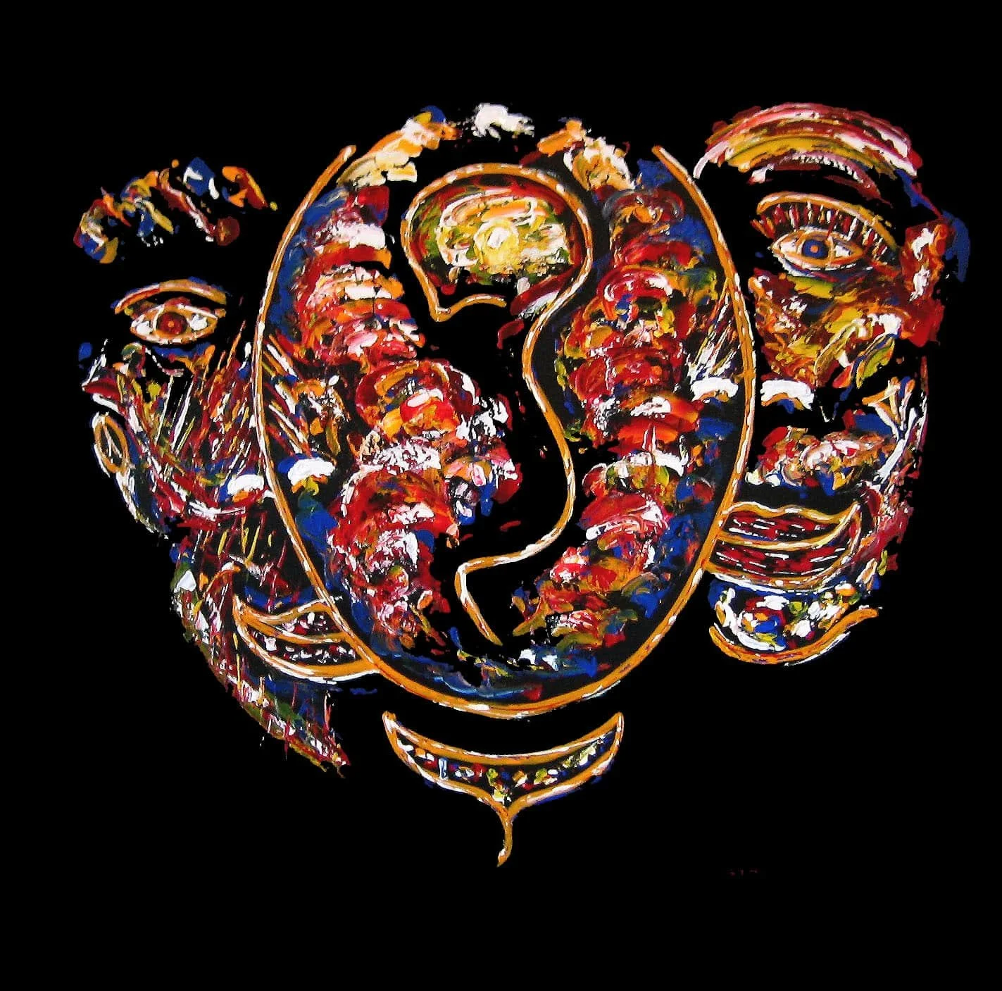 Title: The Seed
Medium: Acrylic on Canvas
Size: 90cm X 90cm