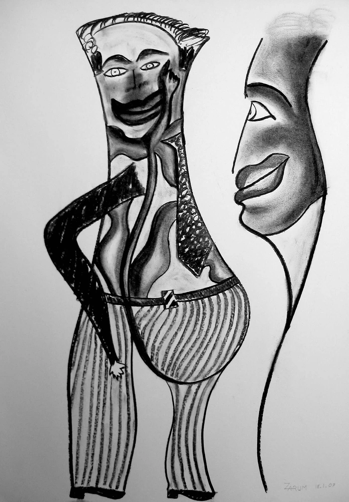 Title: Mixed Emotions
Medium: Acrylic on Canvas
Size: 60cm X 40cm