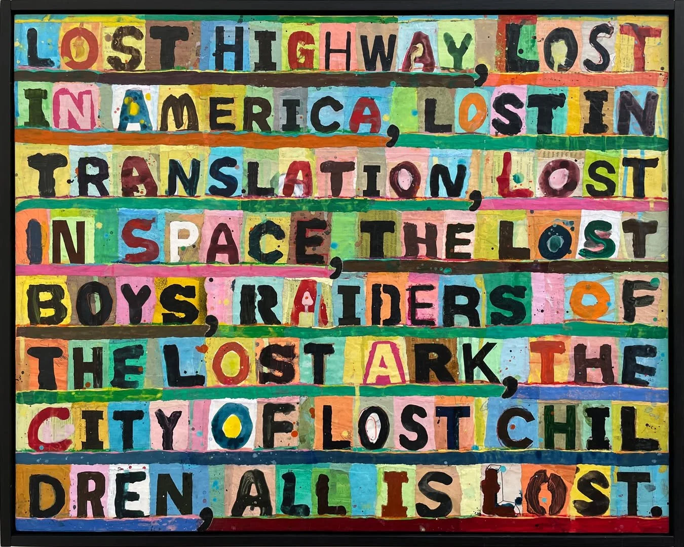 I am excited to have two pieces included in the "Roadmap" show at Arc Gallery in SF!

A roadmap symbolizes the journey of the human experience, with &ldquo;lost&rdquo; and &ldquo;roam&rdquo; representing two contrasting aspects. Being &ldqu
