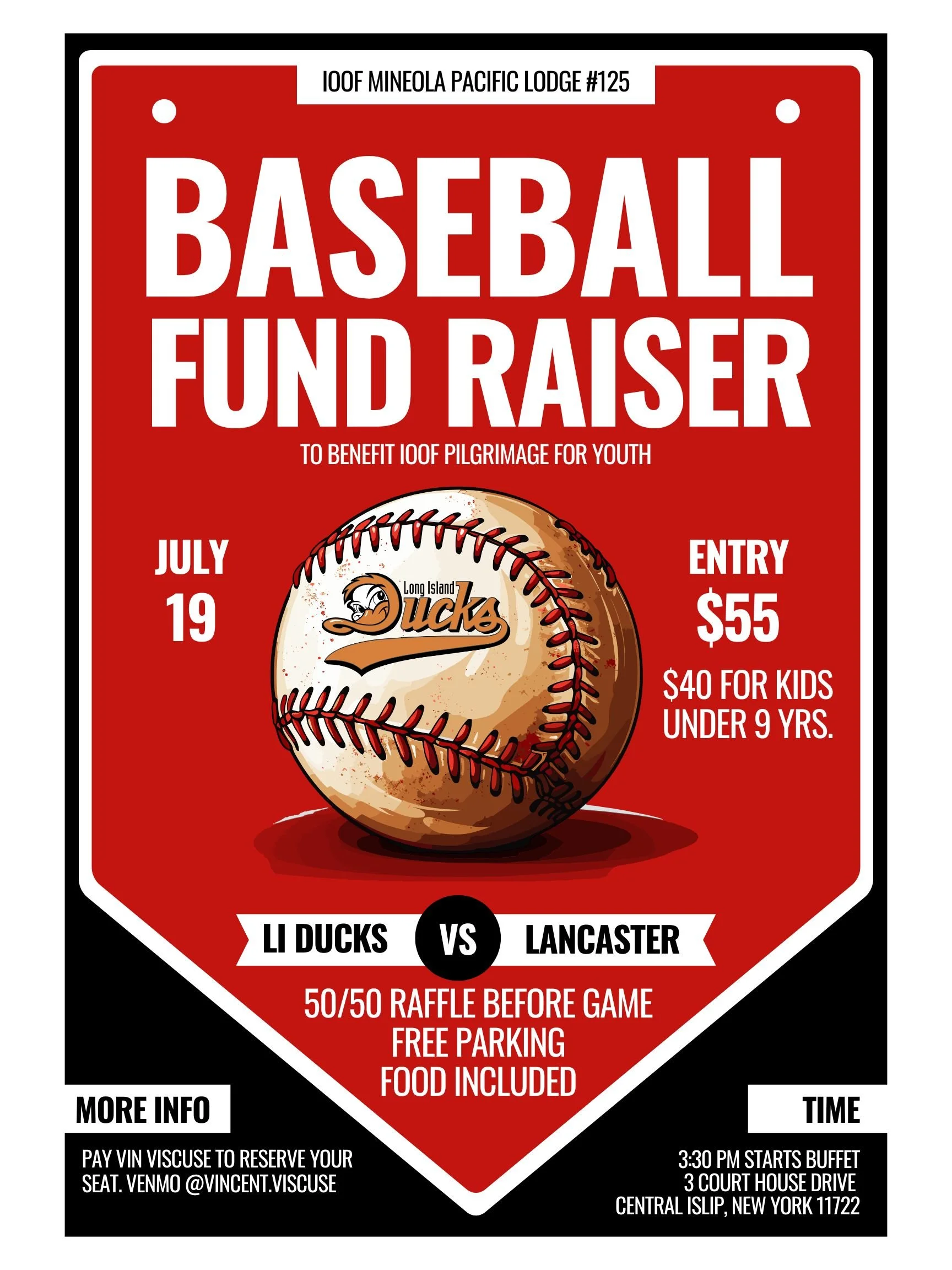 Long Island Ducks Fundraiser