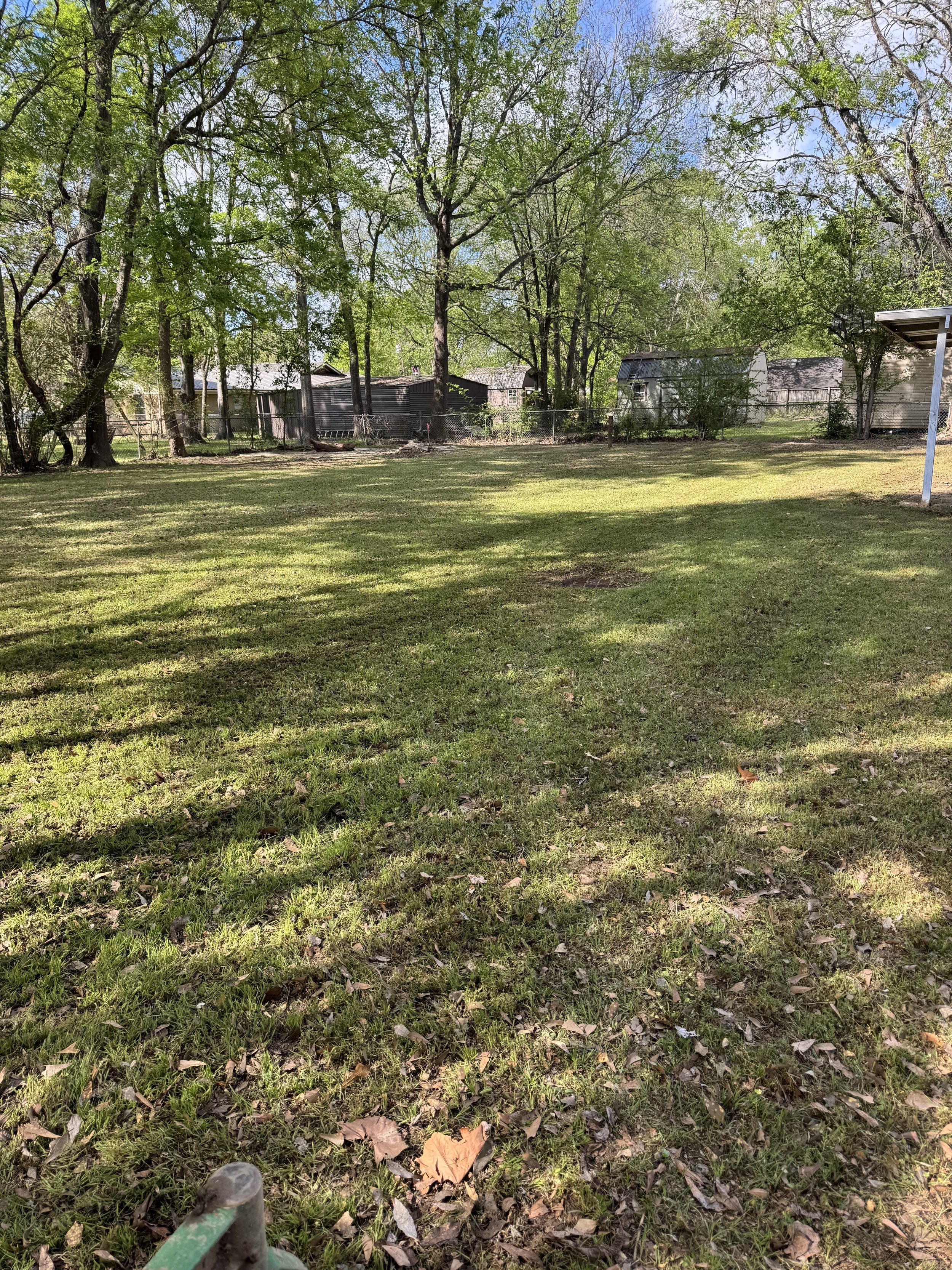 View of a fresh, green residential area after 5h service's maintenance and cleanup mow.