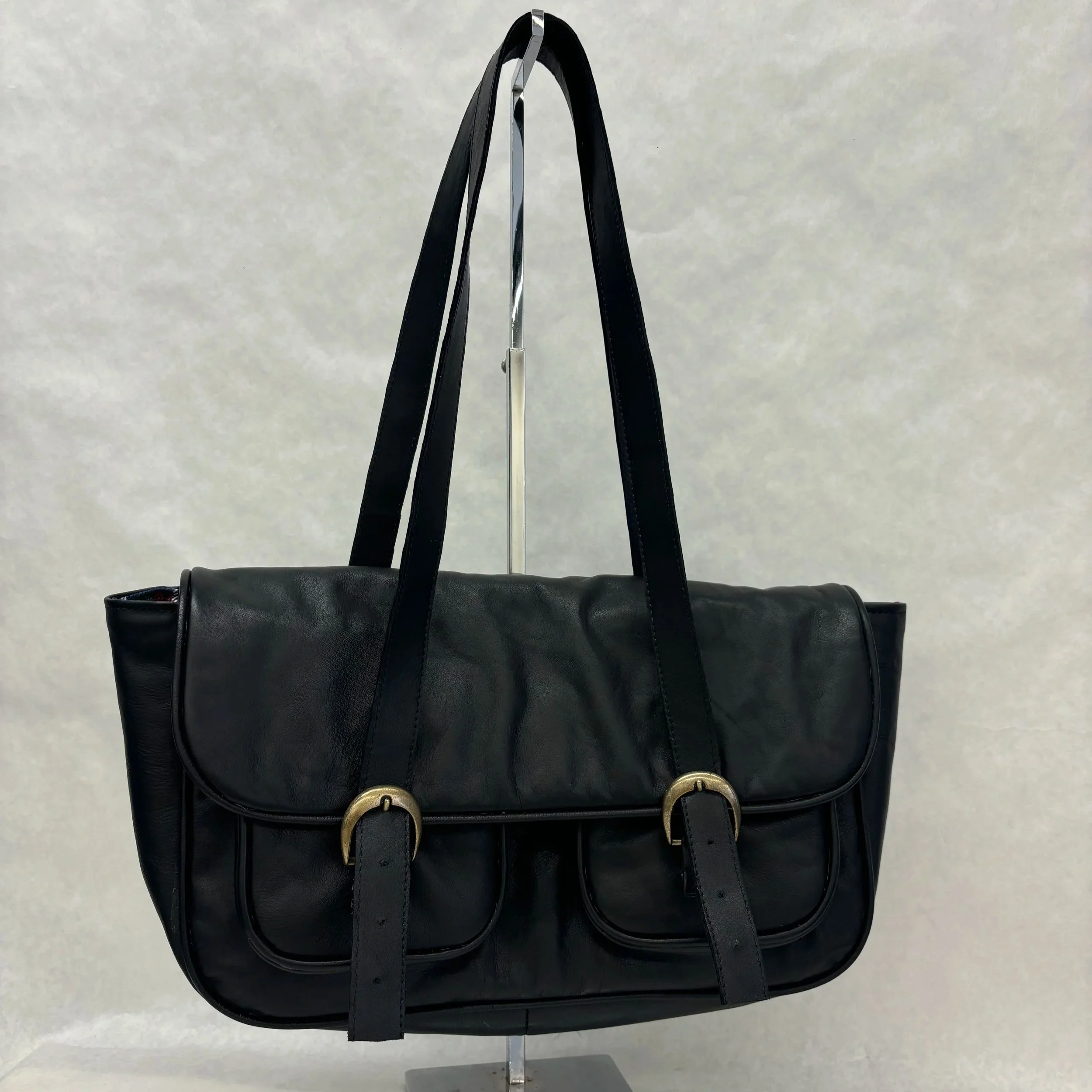 Lockstep Black Shoulder Bag
