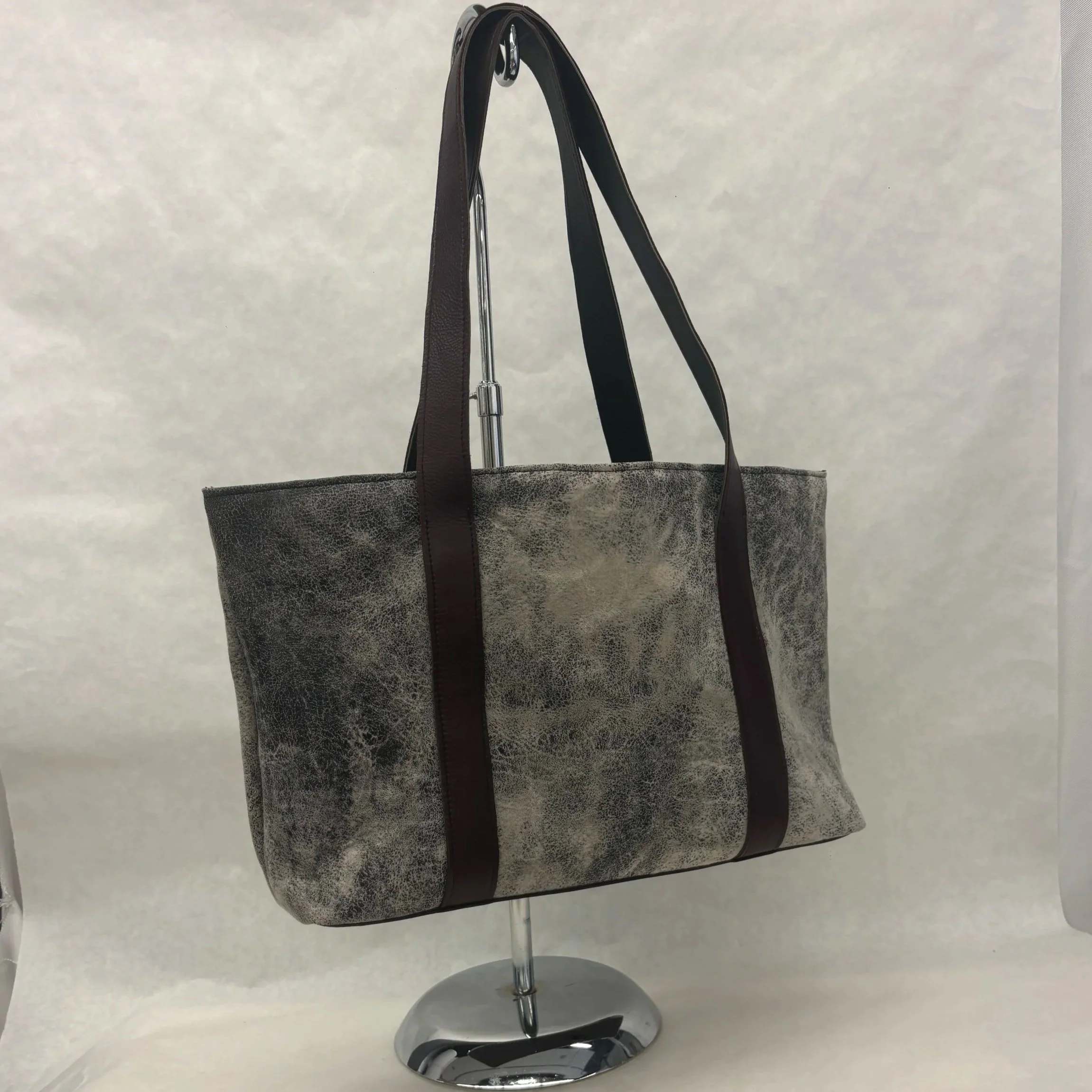 Storm Cloud Flat Bottom Tote
