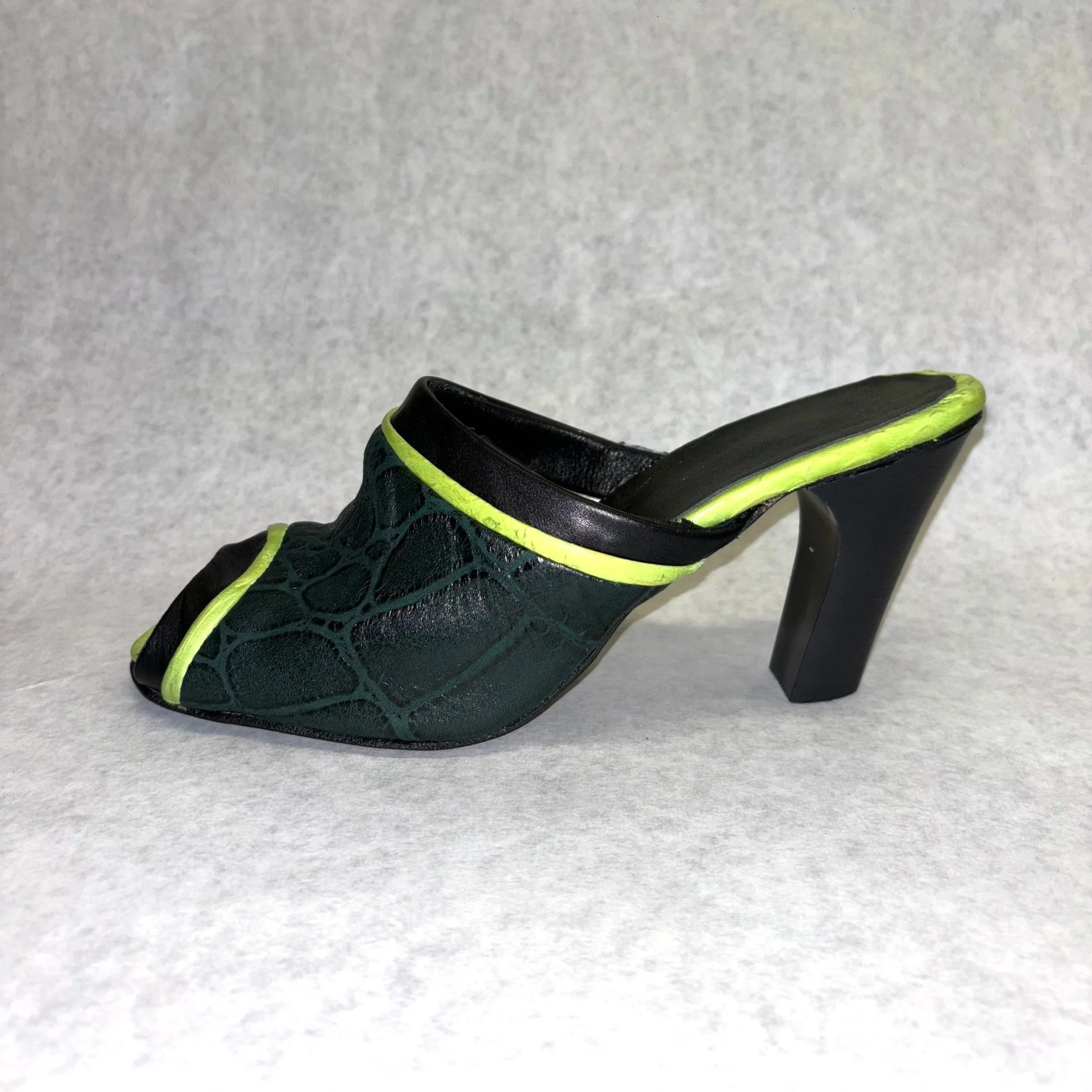 Gator Open Toe Mule Heel
