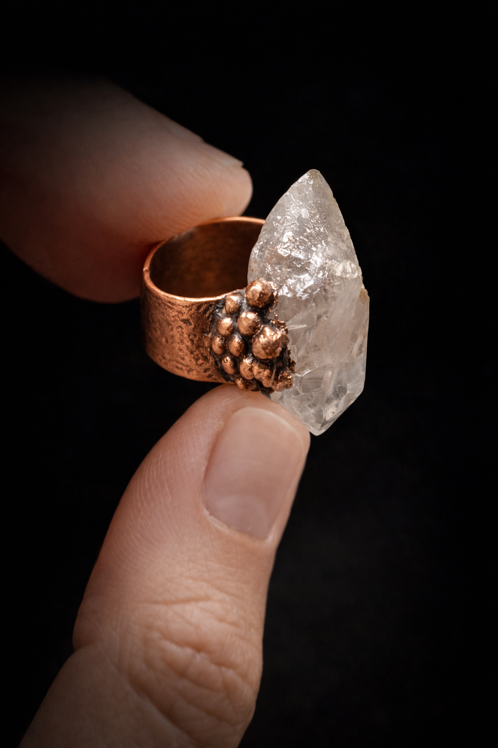 Anello Quarzo Grezzo. Forma n. 1 natasha lume