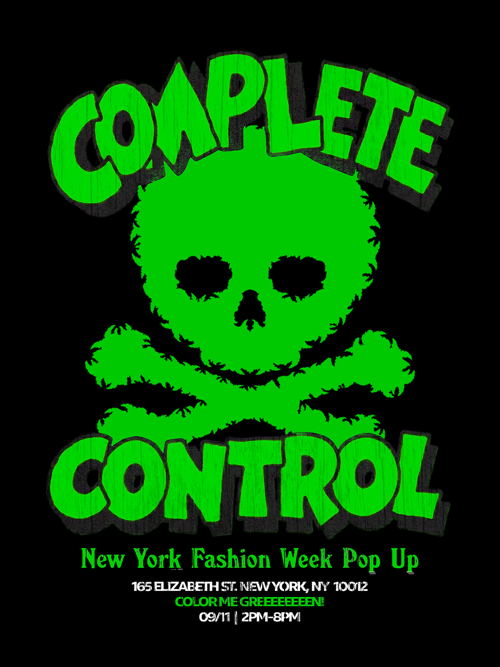 NYFW Flyer for Rich Amiri (Complete Control)