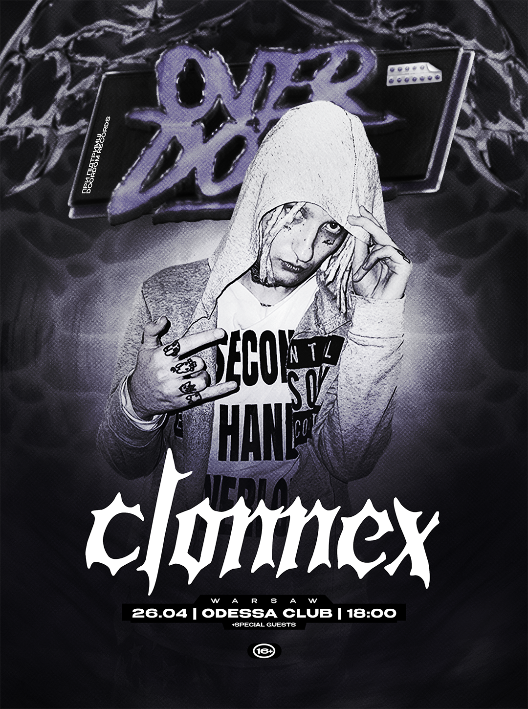 Flyer for Overdose Warsaw, Clonnex