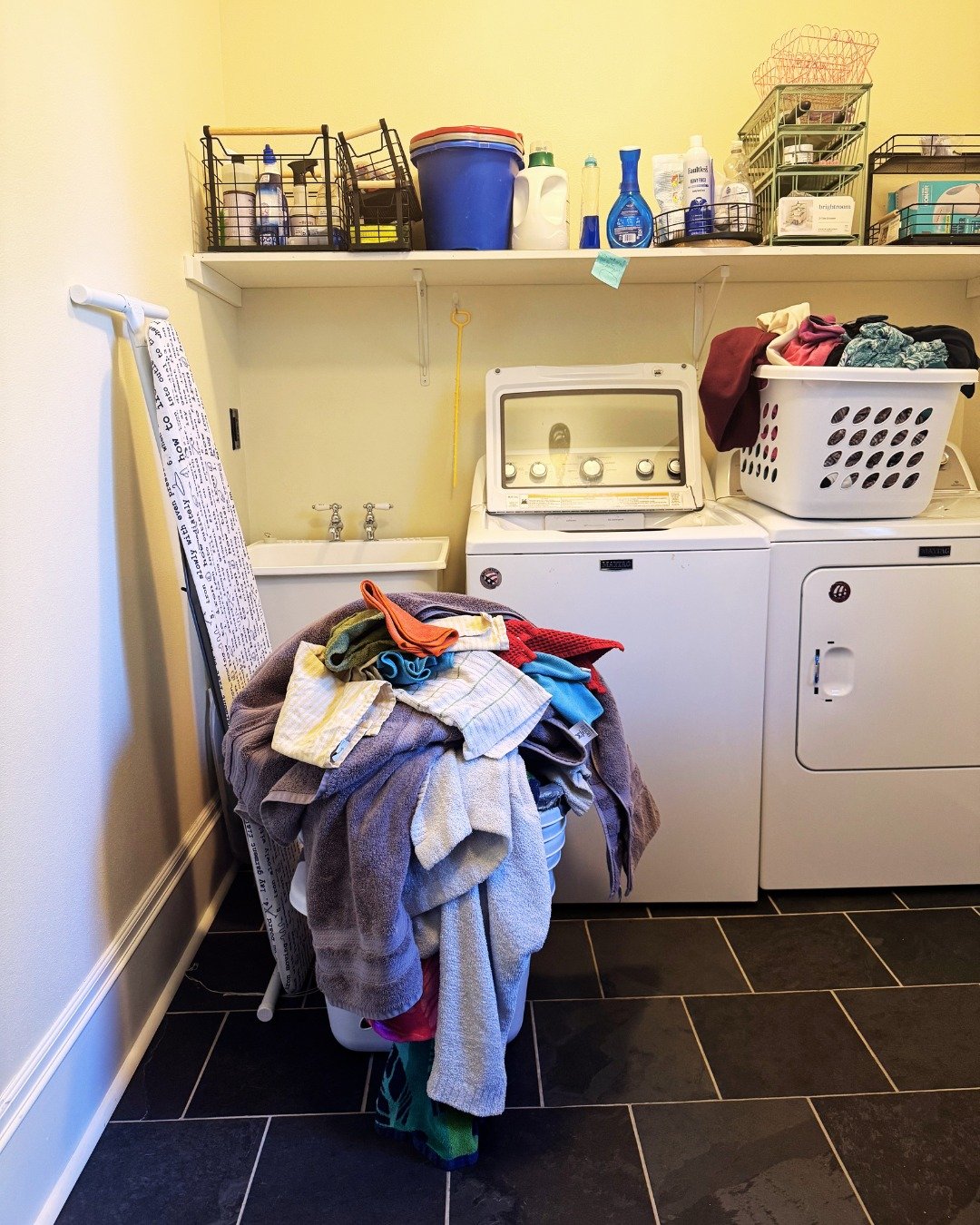 Behind every "put together" presentation is this reality. 😂

Tomorrow: Speaking at the Physician Assistant conference 
Today: Realizing I need clean clothes 
Also today: Finding wayward laundry I never put away and considering it a WIN

Th