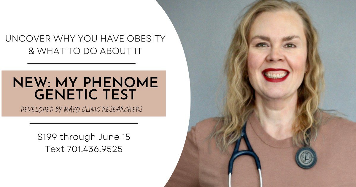 Something new at My Dr Johnson, PLLC 🧬

The My Phenome test &mdash; developed by Mayo Clinic researchers &mdash; is a simple cheek swab that uncovers WHY you have obesity and what treatment approaches fit your biology.

Not every body responds to th