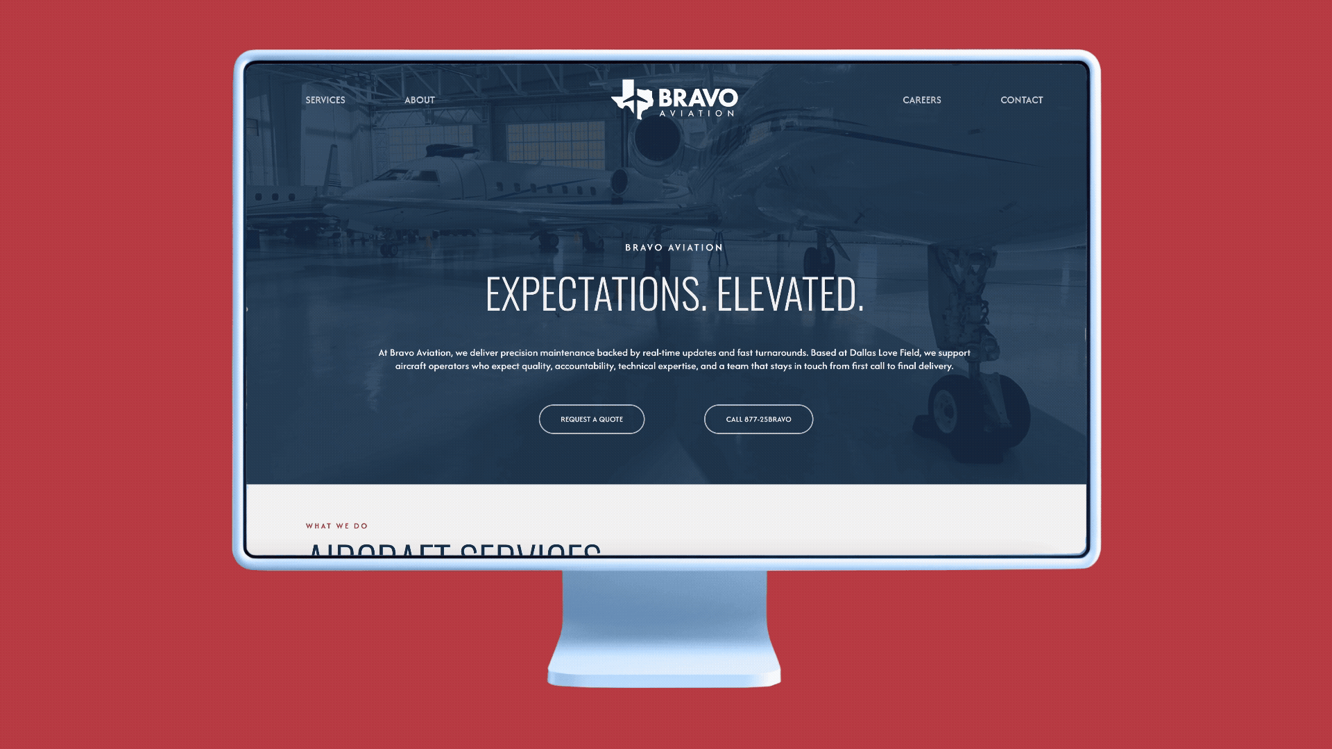Bravo Aviation Website