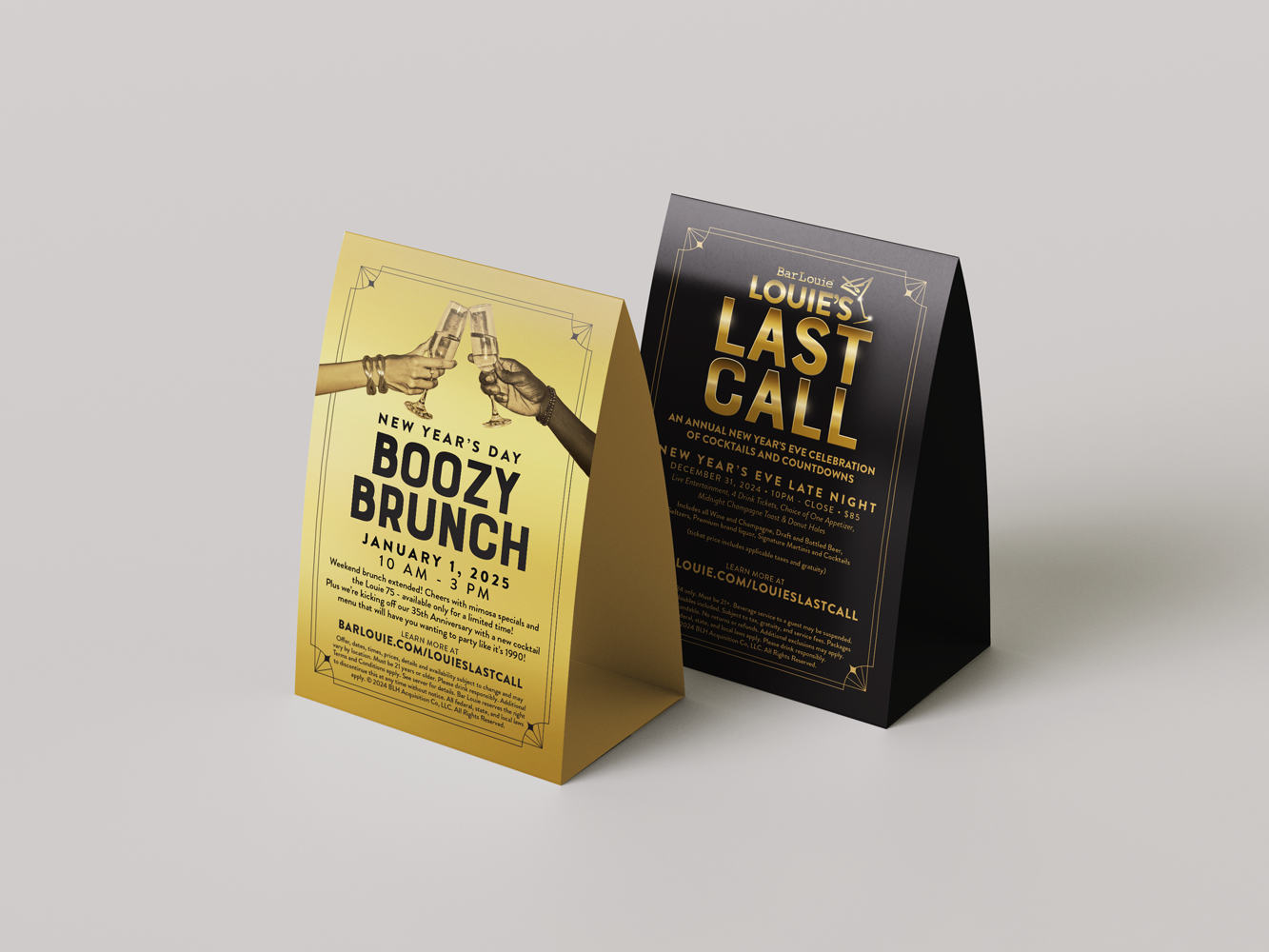 New Year's Eve Table Tents